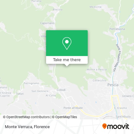 Monte Verruca map