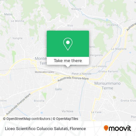 Liceo Scientifico Coluccio Salutati map