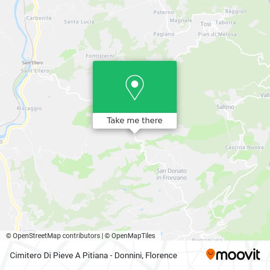 Cimitero Di Pieve A Pitiana - Donnini map