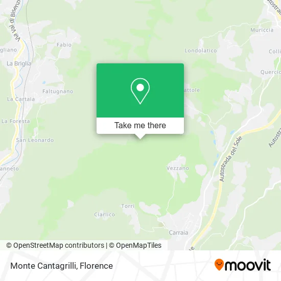 Monte Cantagrilli map