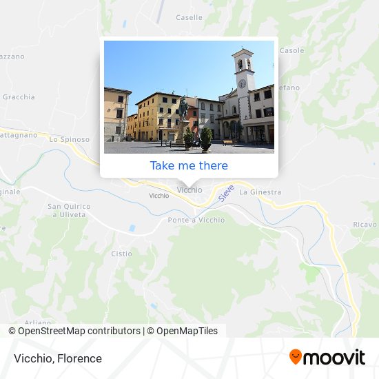 Vicchio map