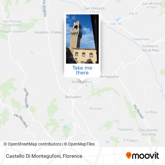 Castello Di Montegufoni map