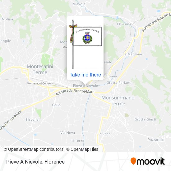 Pieve A Nievole map