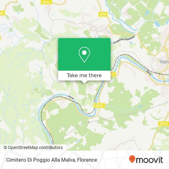 Cimitero Di Poggio Alla Malva map