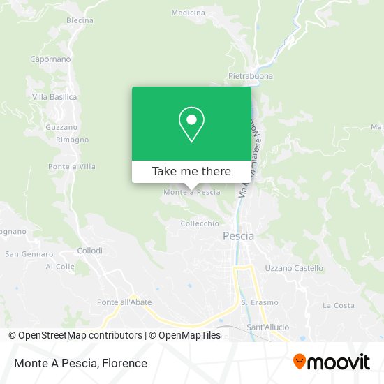 Monte A Pescia map