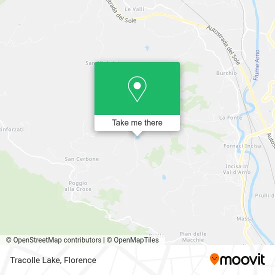 Tracolle Lake map
