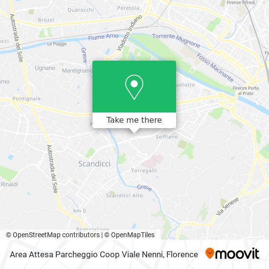 Area Attesa Parcheggio Coop Viale Nenni map