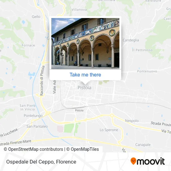 Ceppo Hospital map