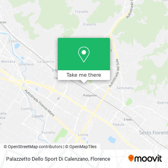 Palazzetto Dello Sport Di Calenzano map