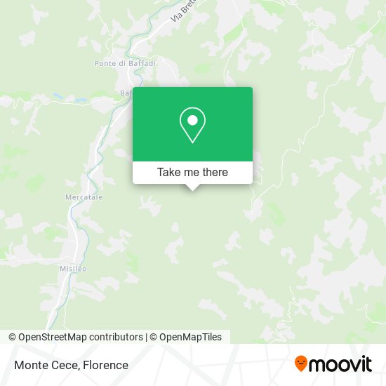 Monte Cece map