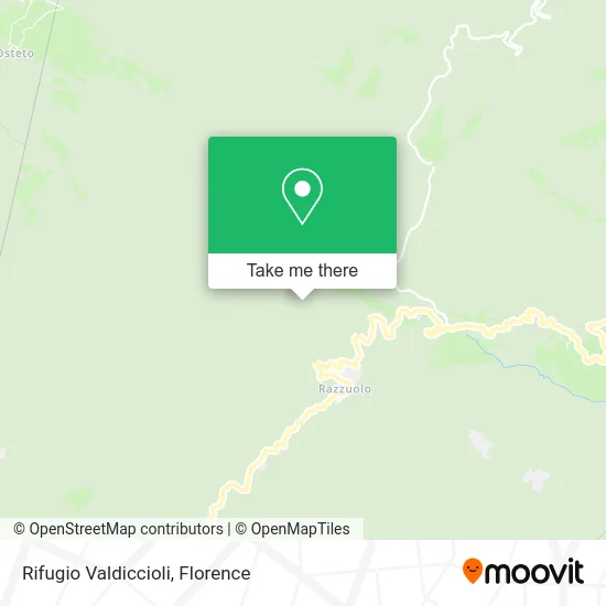 Valdiccioli Refuge map