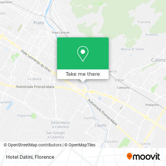 Hotel Datini map