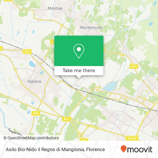 Asilo Bio-Nido il Regno di Mangionia map