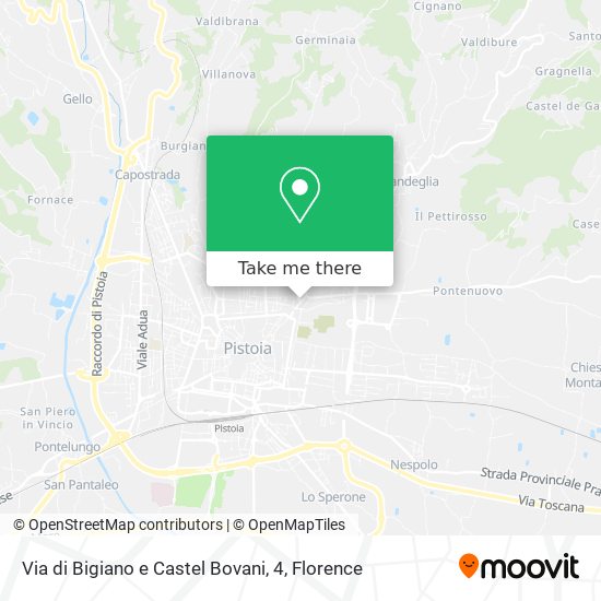 Via di Bigiano e Castel Bovani, 4 map