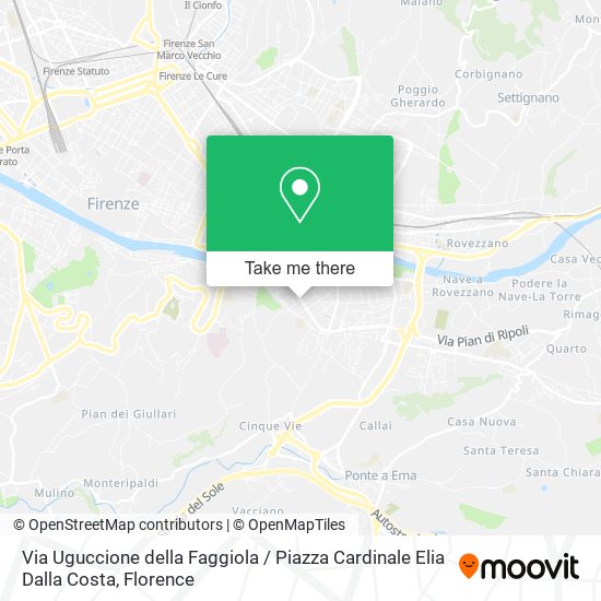 Via Uguccione della Faggiola / Piazza Cardinale Elia Dalla Costa map