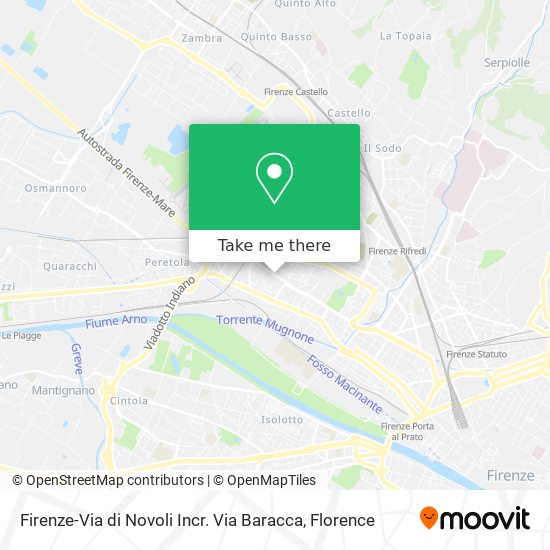 Firenze-Via di Novoli Incr. Via Baracca map