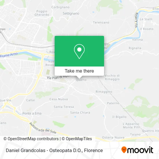 Daniel Grandcolas - Osteopata D.O. map