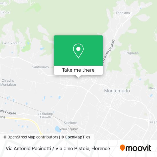 Via Antonio Pacinotti / Via Cino Pistoia map