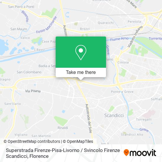 Superstrada Firenze-Pisa-Livorno / Svincolo Firenze Scandicci map