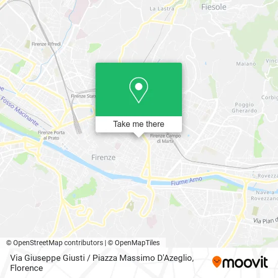 Via Giuseppe Giusti / Piazza Massimo D'Azeglio map