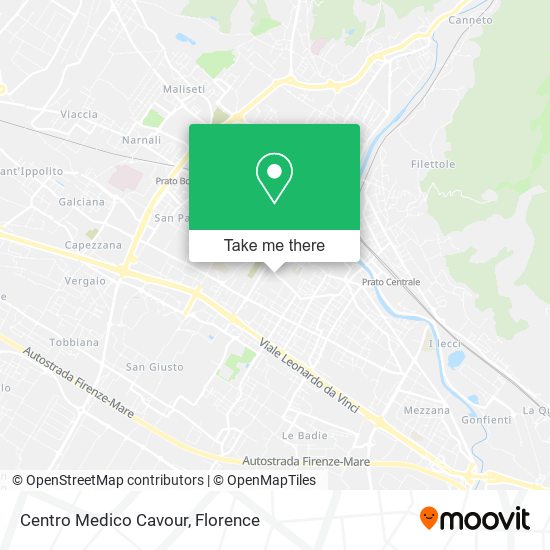 Centro Medico Cavour map