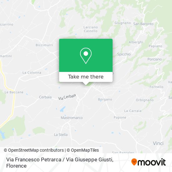Via Francesco Petrarca / Via Giuseppe Giusti map