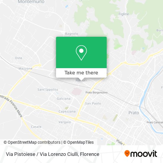 Via Pistoiese / Via Lorenzo Ciulli map