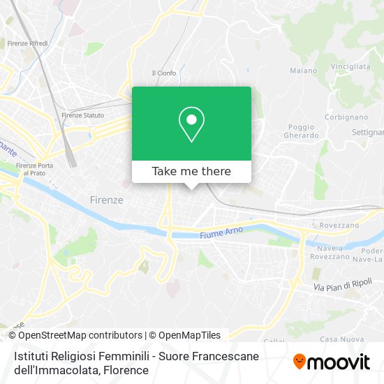 Istituti Religiosi Femminili - Suore Francescane dell'Immacolata map