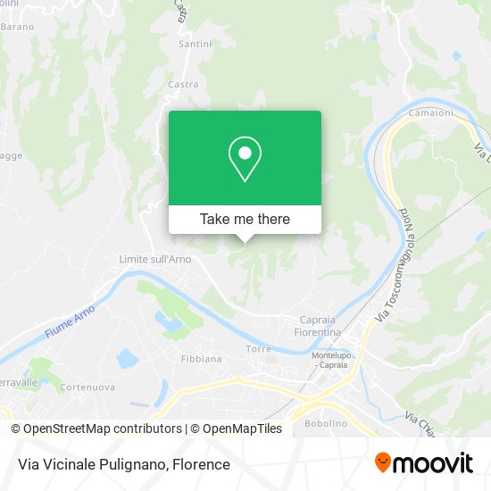 Via Vicinale Pulignano map