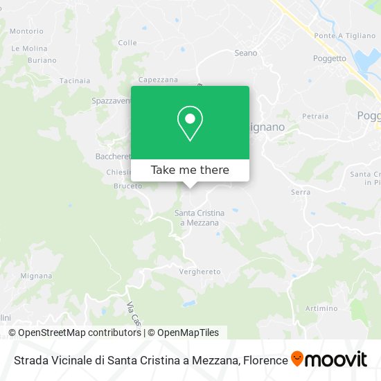 Strada Vicinale di Santa Cristina a Mezzana map