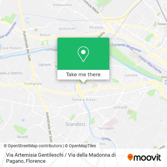 Via Artemisia Gentileschi / Via della Madonna di Pagano map