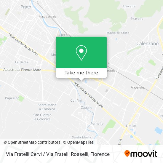 Via Fratelli Cervi / Via Fratelli Rosselli map