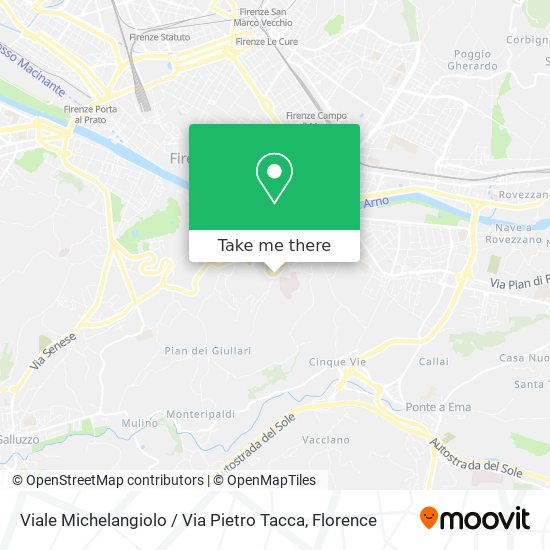 Viale Michelangiolo / Via Pietro Tacca map