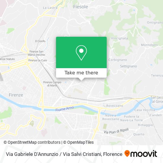 Via Gabriele D'Annunzio / Via Salvi Cristiani map