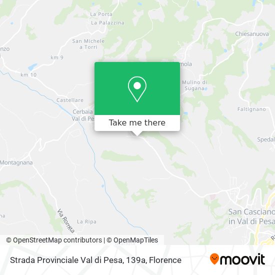 Strada Provinciale Val di Pesa, 139a map