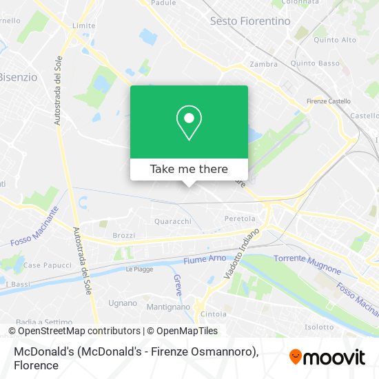 McDonald's (McDonald's - Firenze Osmannoro) map