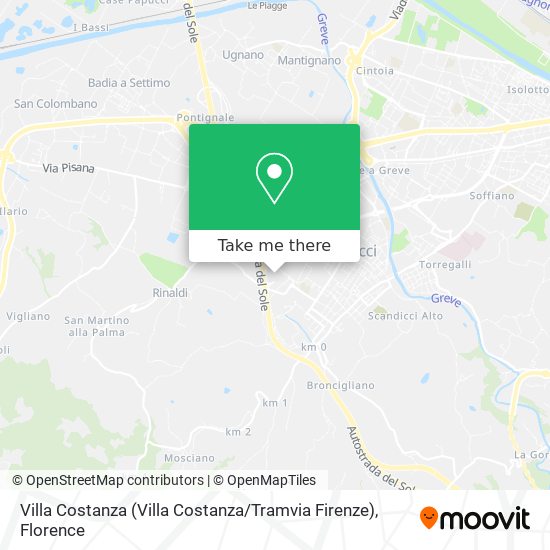 Villa Costanza (Villa Costanza / Tramvia Firenze) map