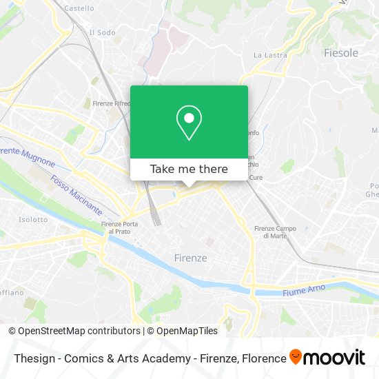 Thesign - Comics & Arts Academy - Firenze map