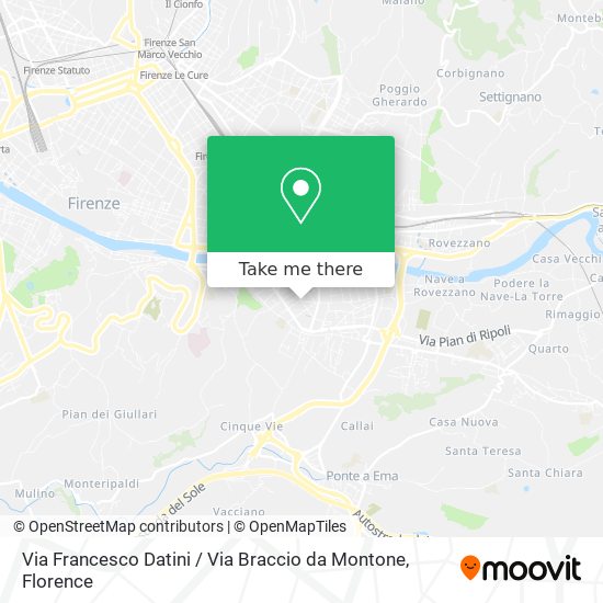 Via Francesco Datini / Via Braccio da Montone map