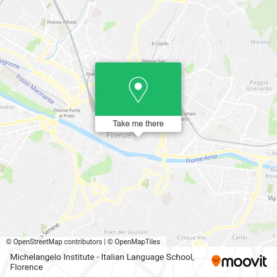 Michelangelo Institute - Italian Language School map