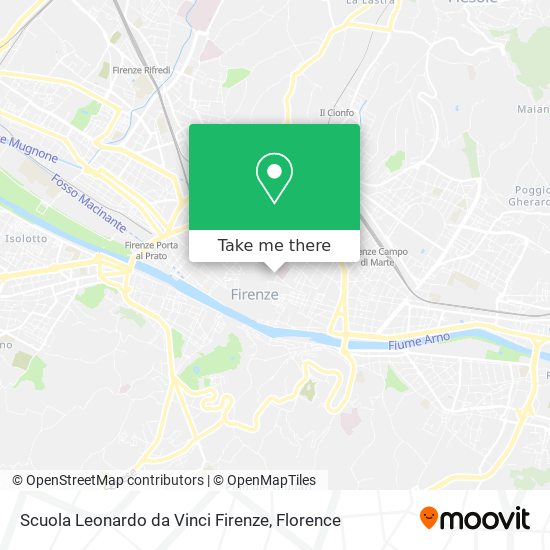 Scuola Leonardo da Vinci Firenze map