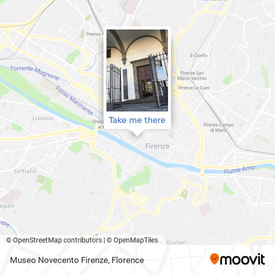 Museo Novecento Firenze map