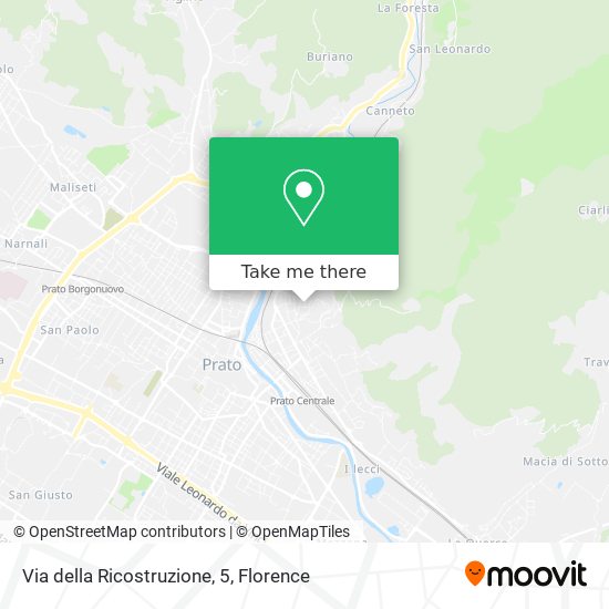 Via della Ricostruzione, 5 map