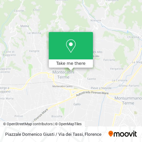 Piazzale Domenico Giusti / Via dei Tassi map