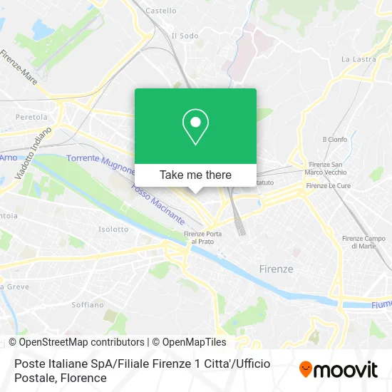 Italian Post Office / Florence Branch 1 City / Post Office map