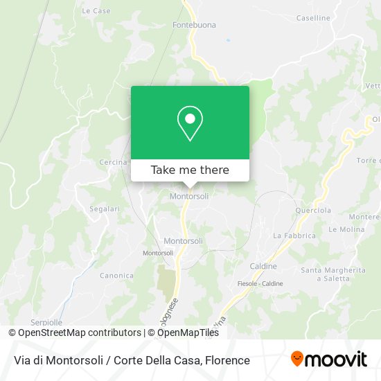 Via di Montorsoli / Corte Della Casa map