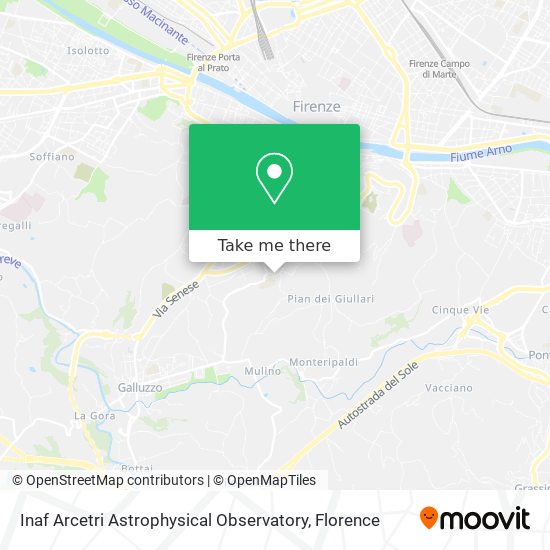 Inaf Arcetri Astrophysical Observatory map
