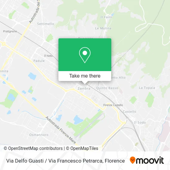 Via Delfo Guasti / Via Francesco Petrarca map