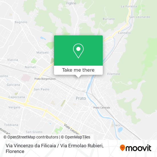 Via Vincenzo da Filicaia / Via Ermolao Rubieri map