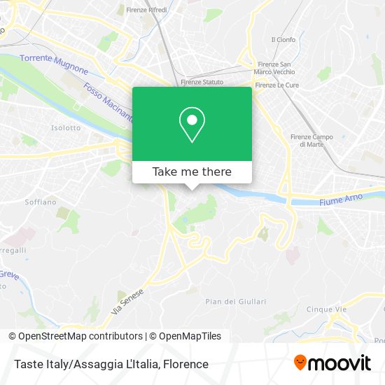 Taste Italy/Assaggia L'Italia map